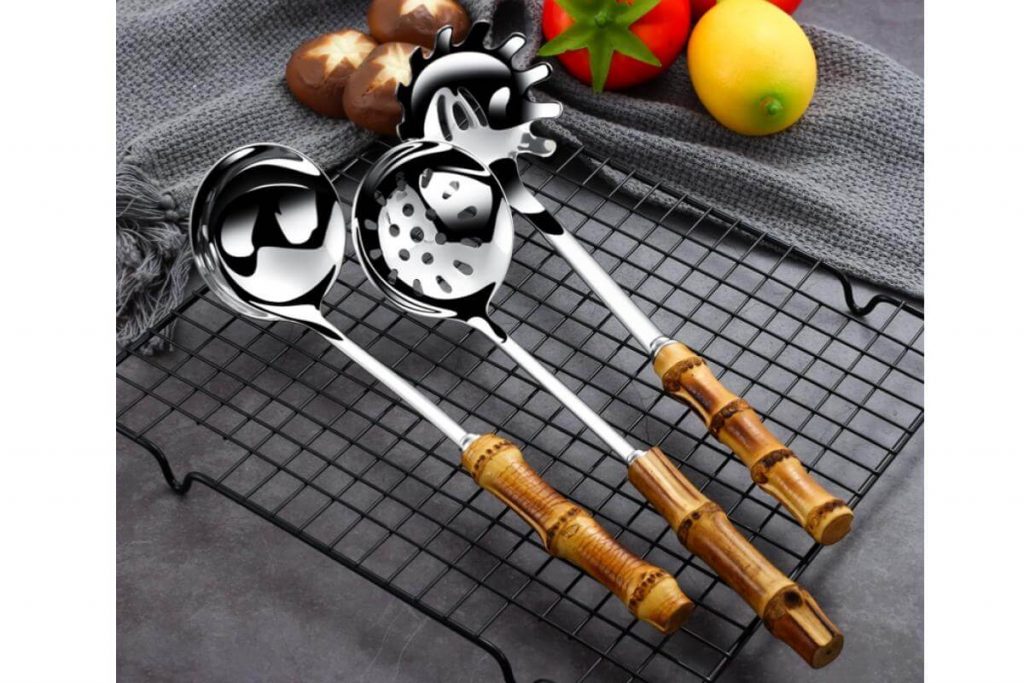 Top 8 Best Slotted Spoons in Malaysia 2025 6 Bamboo Handle Stainless Steel Slotted Spoon