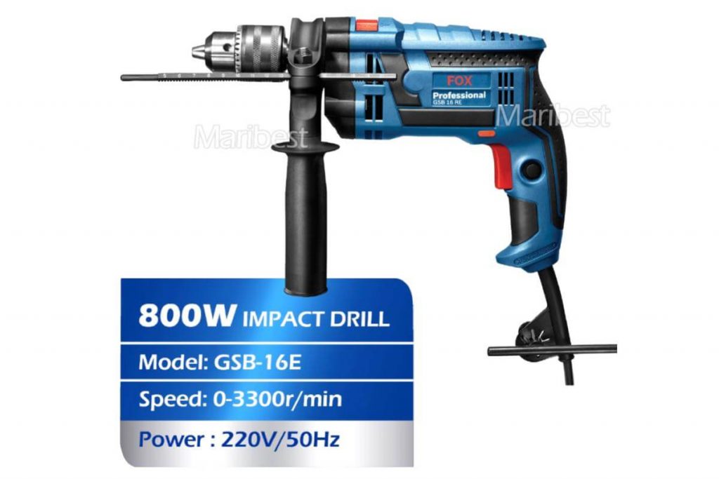 Top 8 Best Electric Drills in Malaysia 2025 3 FOX GSB E Watts Electric Hammer Impact Drill MM with Action Mode