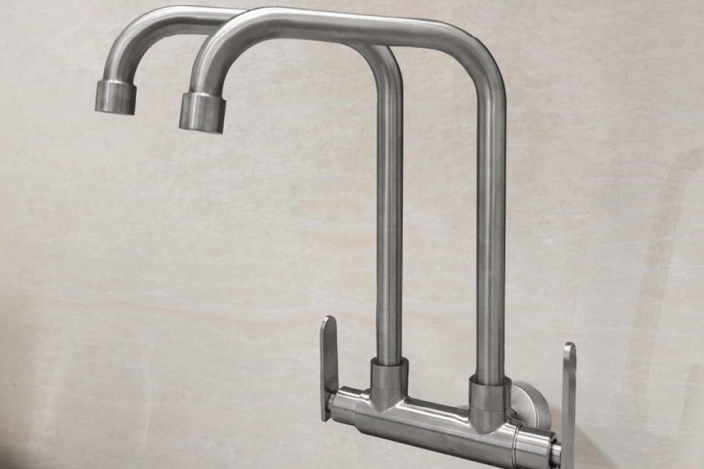 Top 10 Best Kitchen Faucet In Malaysia 2025 6 KitchenZ Double Twin Kitchen Faucet HMZ ST WS S