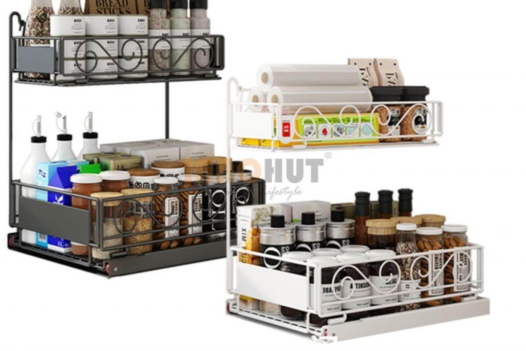 Top 10 Kitchen Organizers in Malaysia 2025 8 L Shape Sliding Cabinet