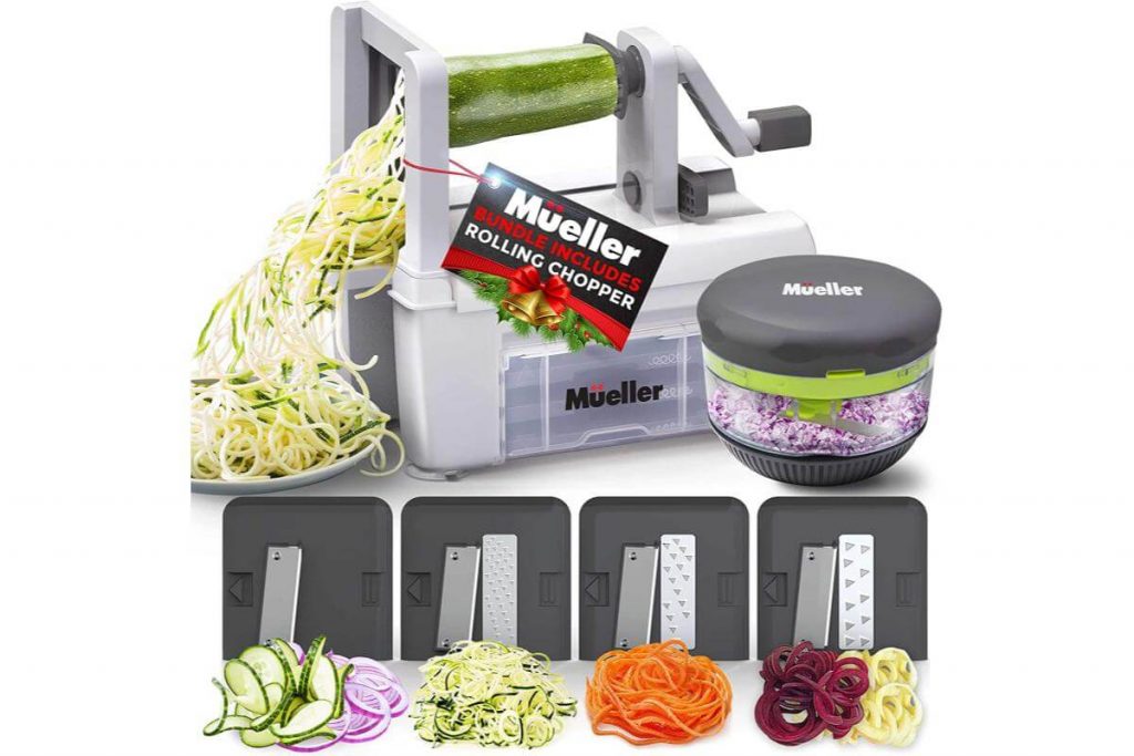 Top 8 Best Vegetable Spiralizers in Malaysia 2025 3 Mueller Pro Multi Blade Spiralizer Vegetable Slicer