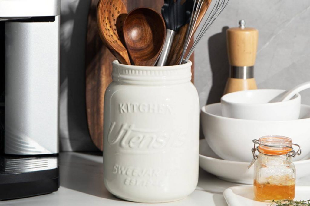 Top 10 Best Cutlery Holder in Malaysia 2026 4 SWEEJAR Ceramic Utensil Holder