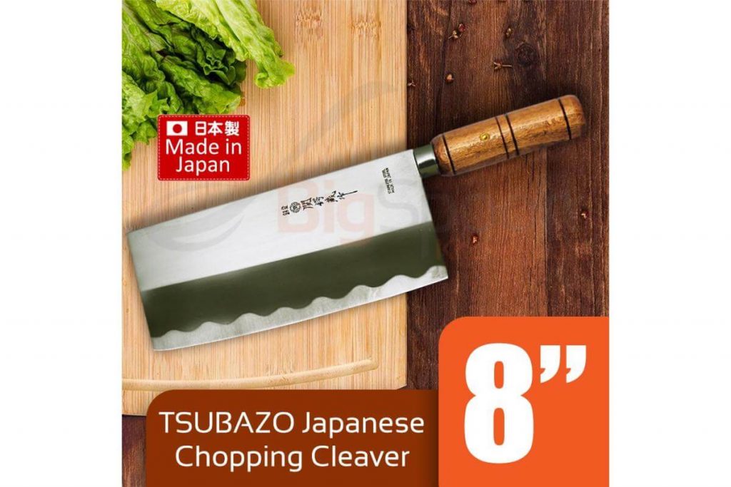 Top 8 Best Japanese Knives in Malaysia 2025 4 TSUBAZO Inches Japanese Chopping Knife Cleaver