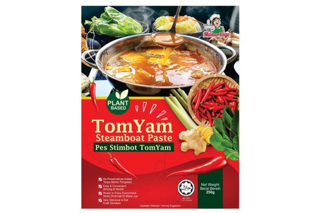 10 Asas Sup Steamboat Terbaik di Malaysia 2025 8 Vegetarian Mama Vege Tom Yum Soup Base