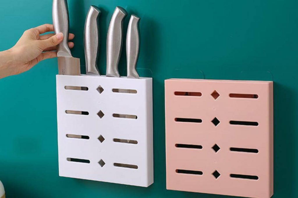 Top 10 Best Knife Holder in Malaysia 2025 11 Wall mounted plastic knife holder