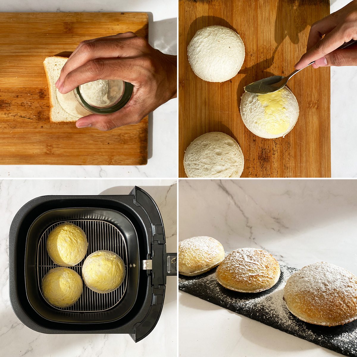 banana chocolate step