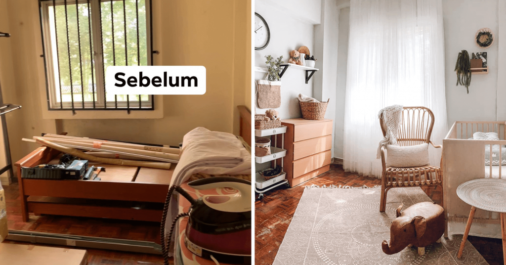 Woman Transform 20-Year-Old Rented Apartment Into A Scandi-Inspired Space For Under RM2,000 8 house tranformation