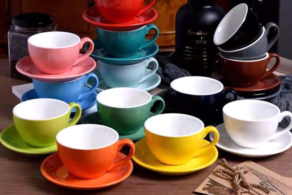Top 8 Best Tea Cups in Malaysia 2025 2 Payday European Style Colourful Ceramic Barista Latte Tea Cup