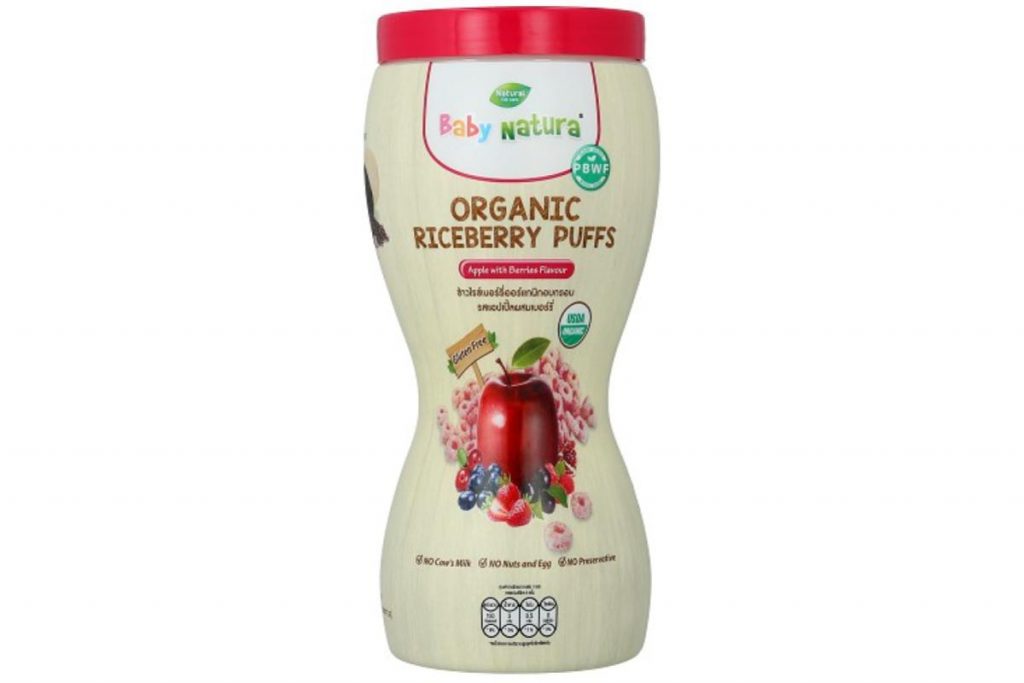 10 Makanan Bayi Terbaik di Malaysia 2025 8 Baby Natura Organic Riceberry Puffs
