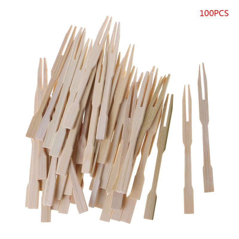 Top 8 Best Fruit Forks in Malaysia 2025 4 Bamboo Disposable Wooden Fruit Fork