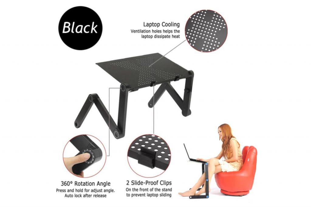 Top 10 Best Foldable Laptop Desks in Malaysia 2025 8 Foldable Laptop Desk with Air Vents