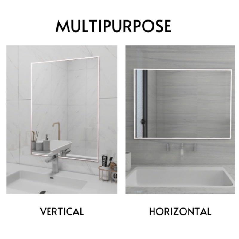 <strong>8 Cermin Bilik Mandi Terbaik Malaysia 2025</strong> 5 GLOREXpcs High Quality Aluminium Bathroom Mirror