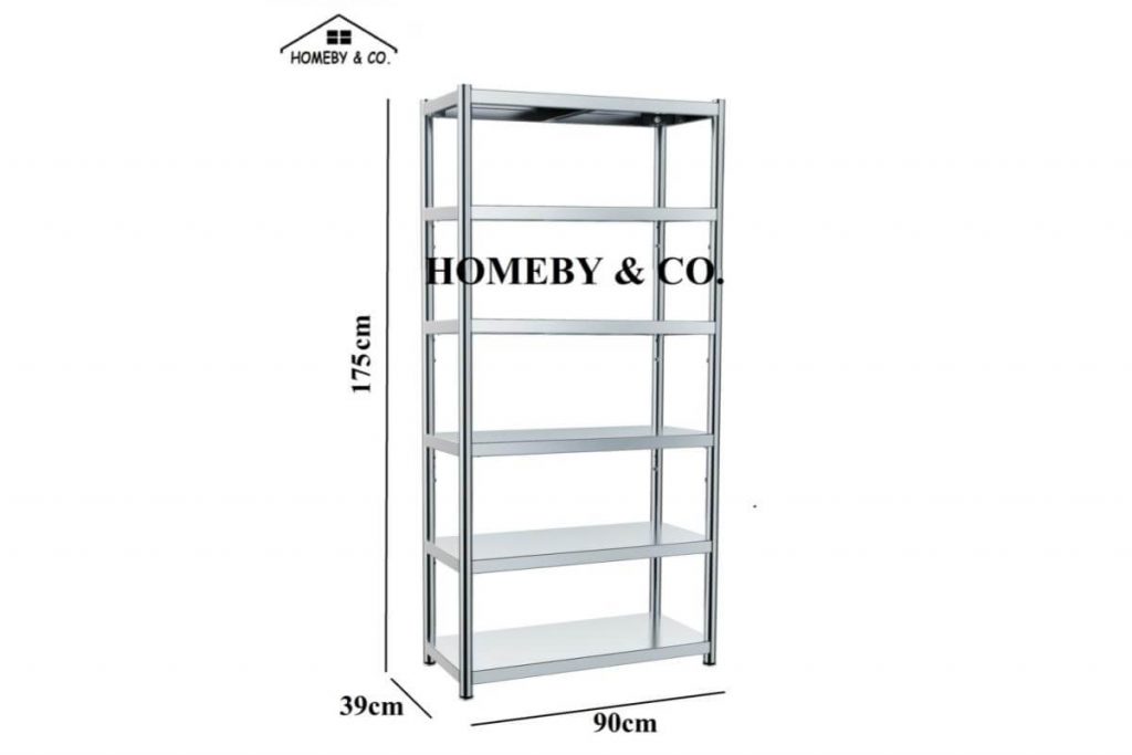 Top 8 Best Storage Racks in Malaysia 2025 5 HOMEBY Stainless Steel Kitchen Storage Rack