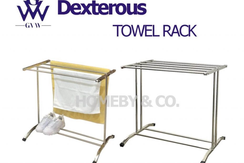 Top 10 Best Clothes Drying Racks in Malaysia 2025 4 HOMEBY Stainless Steel Towel Hanger