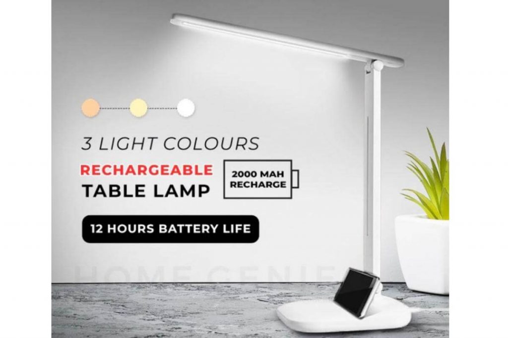 Top 10 Best Table Lamps in Malaysia 2025 8 HOMEGENIE Rechargeable Table Lamp