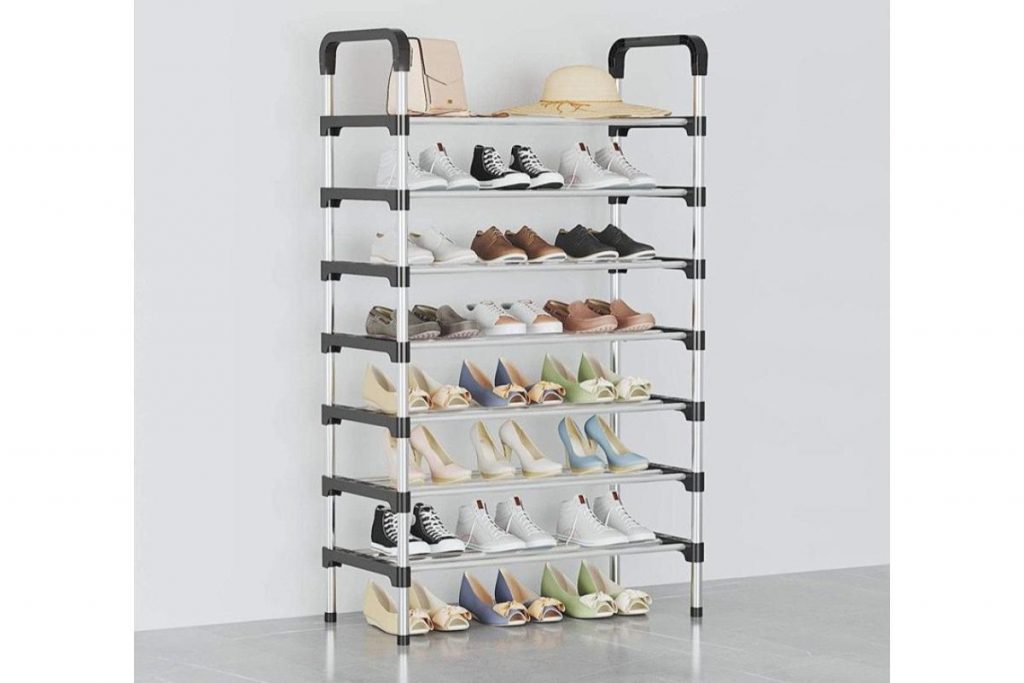 Top 10 Best Shoe Racks in Malaysia 2025 6 HOMELAND Carbon Steel Pipe Shoe Rack