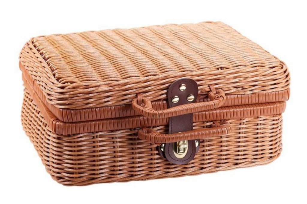 Top 8 Best Picnic Baskets in Malaysia 2025 4 Hand Woven Storage Basket Retro Rattan Picnic Basket