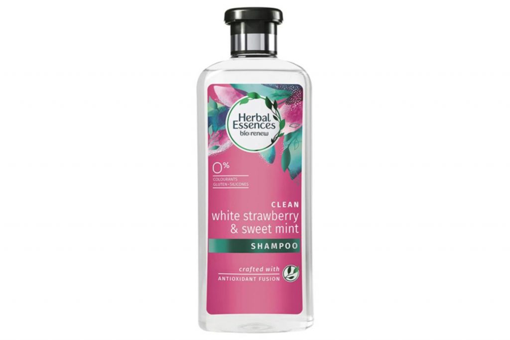 10 Syampu Terbaik di Malaysia 2025 7 Herbal Essences Bio Renew Clean White Strawberry Sweet Mint Shampoo