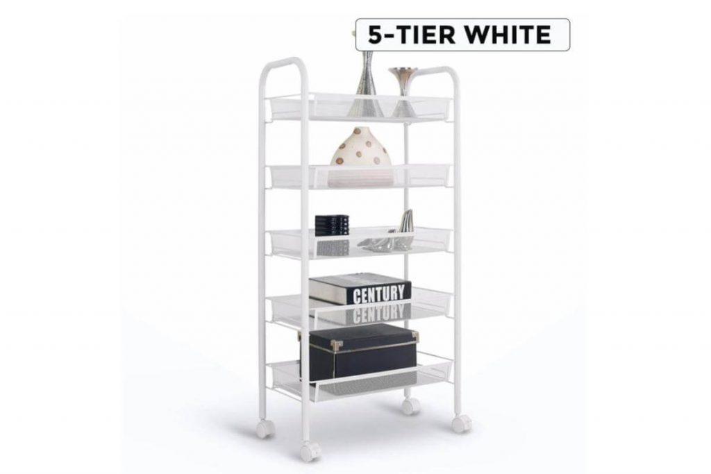 Top 8 Best Storage Racks in Malaysia 2025 9 Innohut Tier Multipurpose Trolley Storage Rack with Wheel