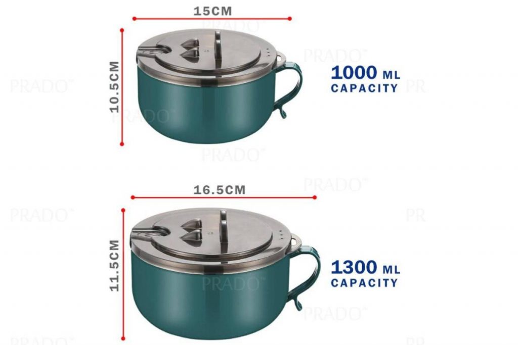 Top 10 Best Ramen Bowl in Malaysia 2025 3 Instant Noodle Stainless Steel Bowl with Seal