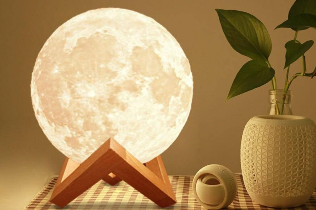 Top 10 Best Table Lamps in Malaysia 2025 3 LED Moon Light Lamp