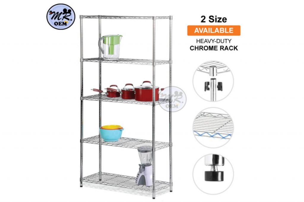 Top 8 Best Storage Racks in Malaysia 2025 3 MR OEM Tier Multipurpose Galvanised Metal Storage Rack