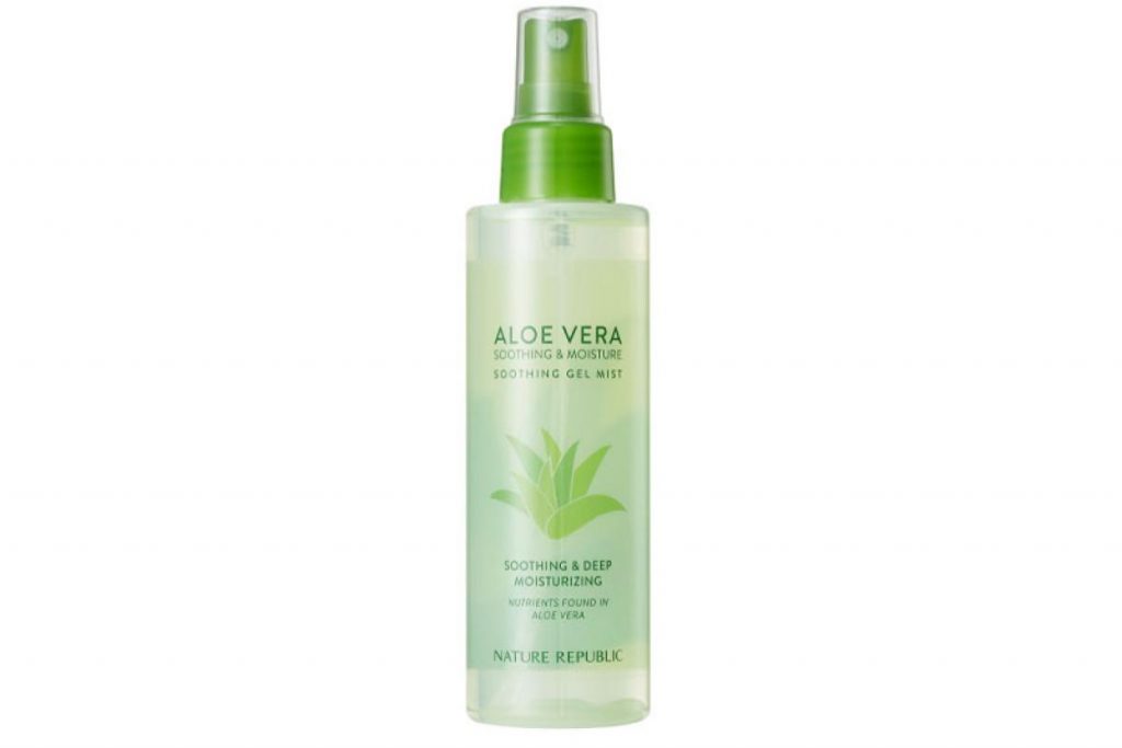 10 Face Mist Terbaik di Malaysia 2025 3 Nature Republic Soothing Moisture Aloe Vera Soothing Gel Mist