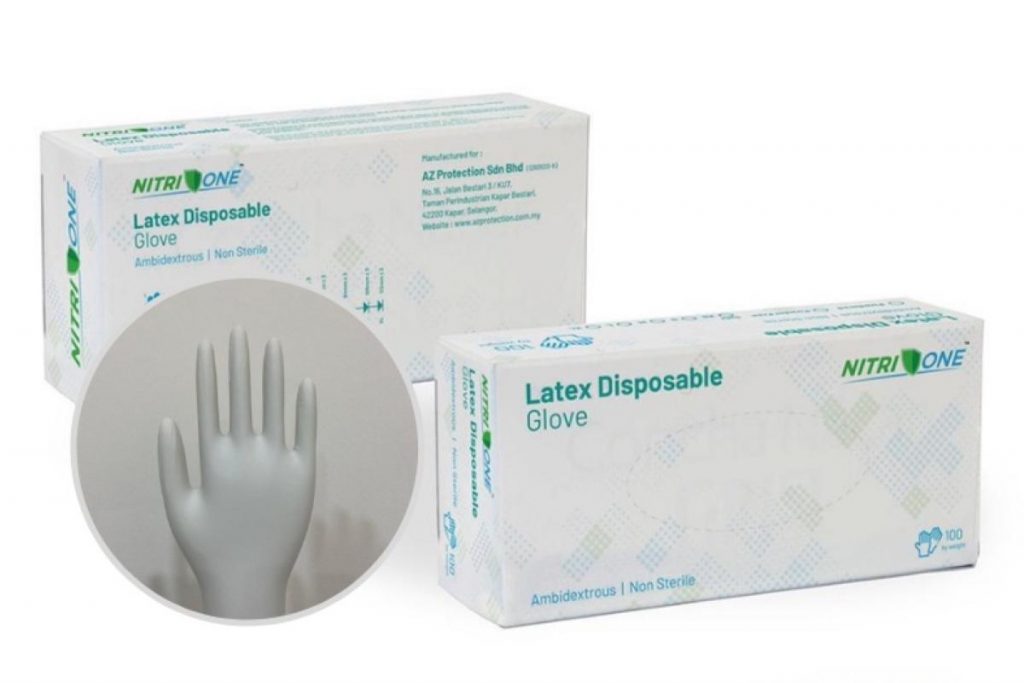 Top 8 Best Disposable Gloves in Malaysia 2025 8 NitriOne Latex Disposable Gloves