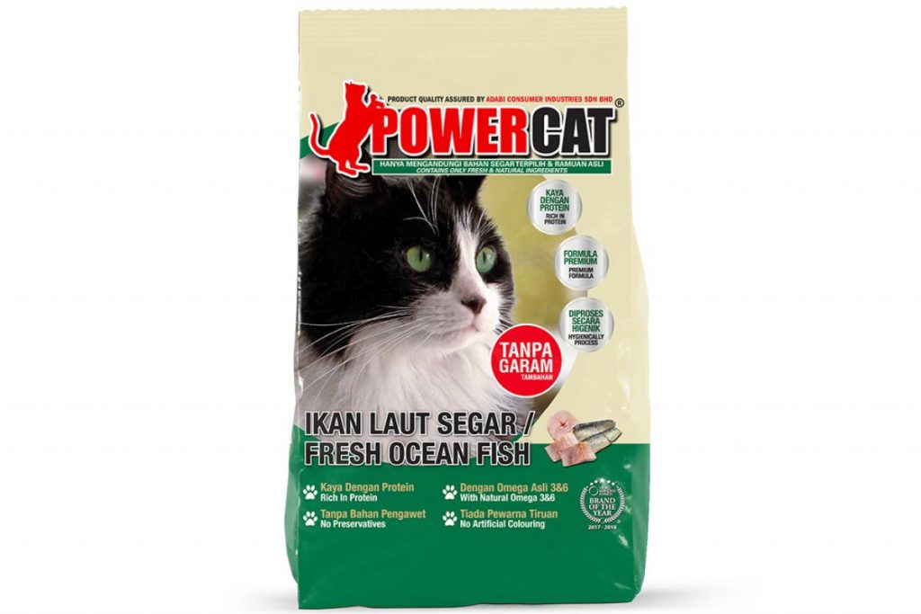 10 Makanan Kering Kucing Terbaik di Malaysia 2025 9 Powercat Fresh Ocean Fish Dry Food