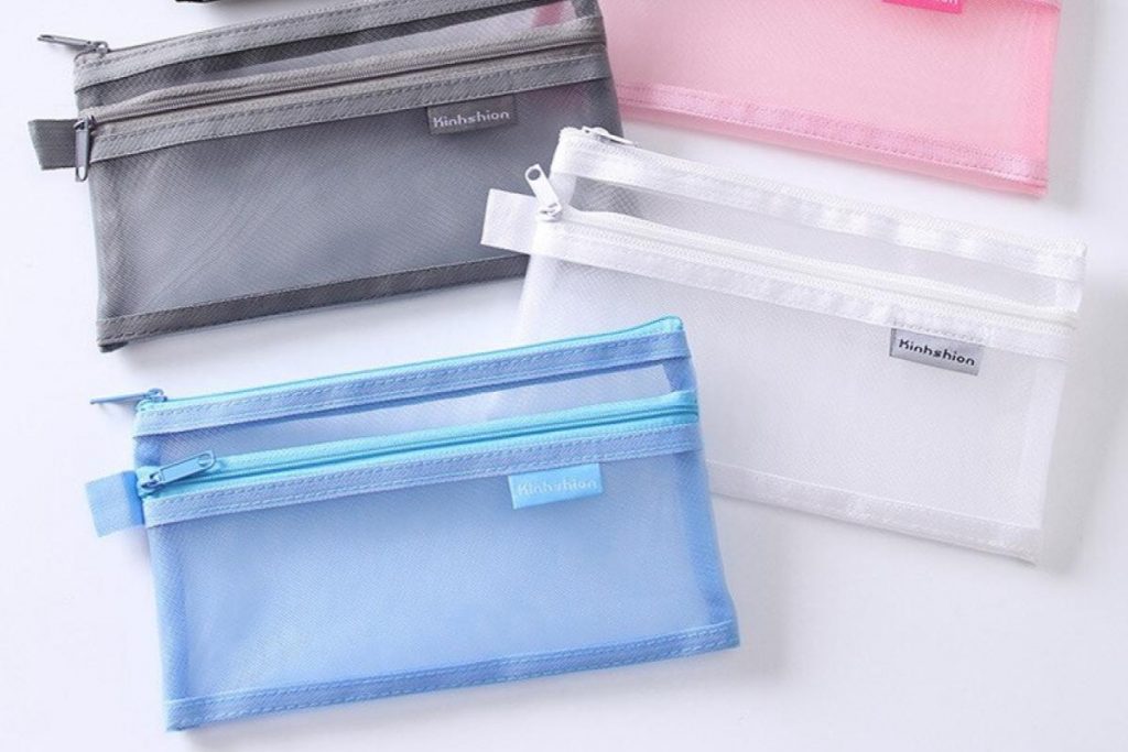 8 Kotak Pensel Terbaik di Malaysia 2025 9 SS Transparent Mesh Pencil Case