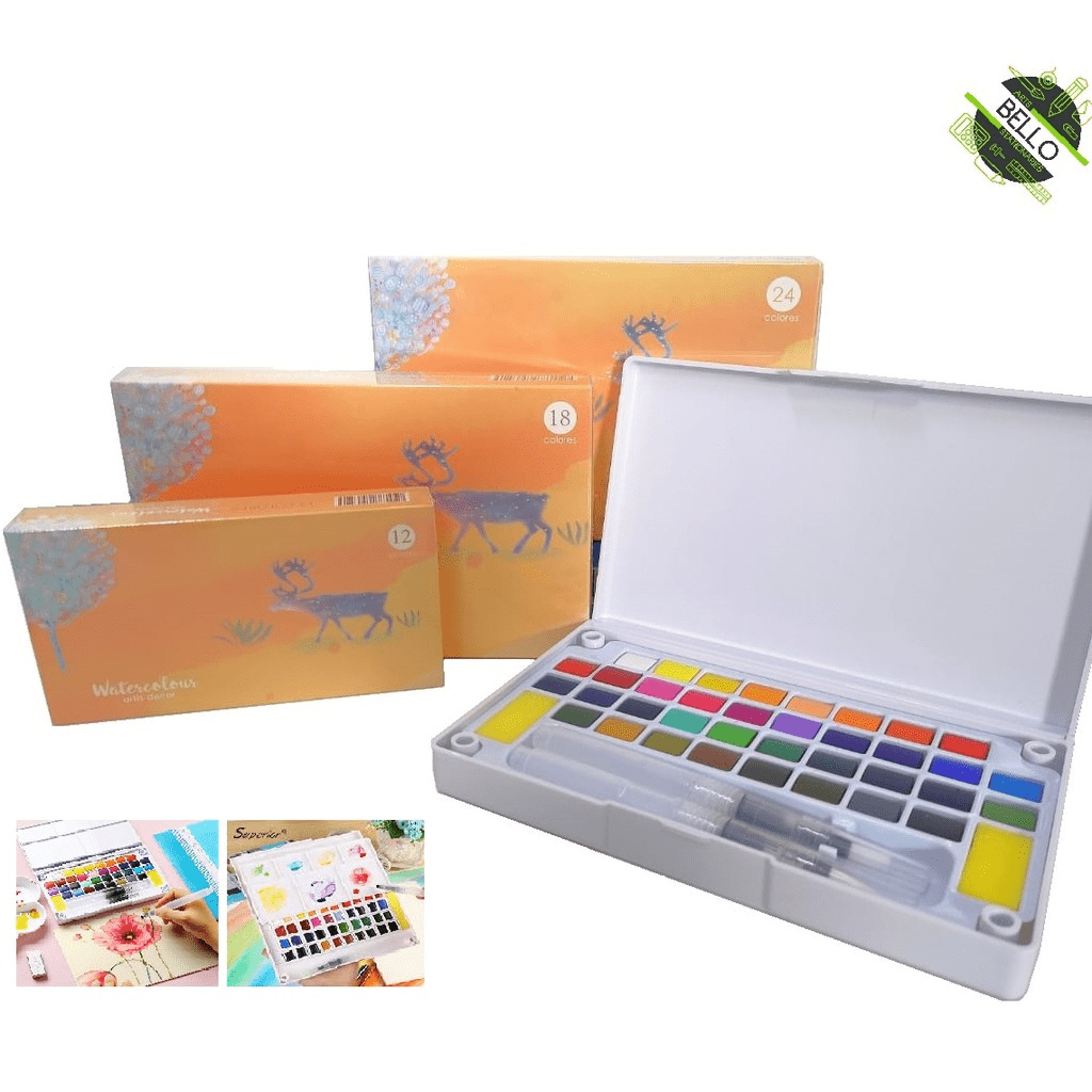 Top 8 Best Watercolor Brands In Malaysia 2025 7 Sakura Watercolour Pigment Solid Paints