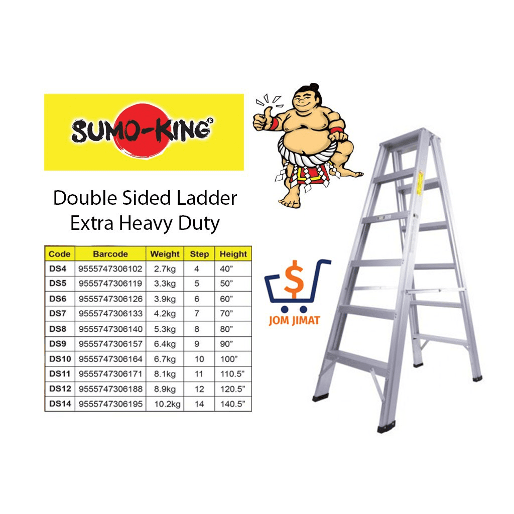 Top 10 Best Ladder Brands in Malaysia 2025 3 Sumo King Aluminum Ladder