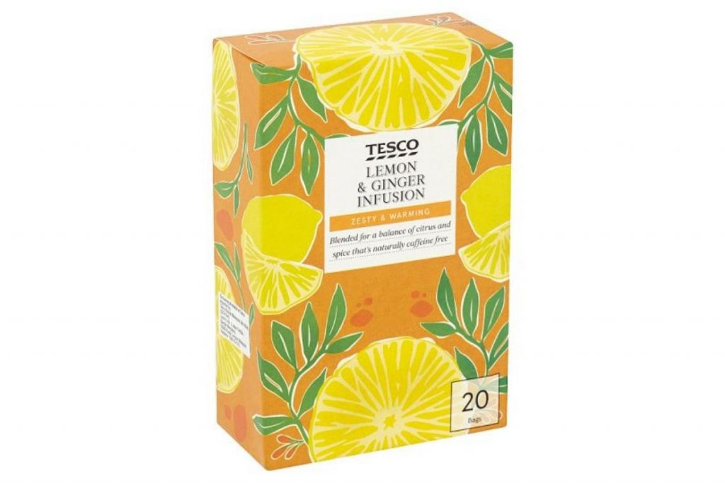 10 Teh Halia Terbaik di Malaysia 2025 9 Tesco Lemon and Ginger Tea