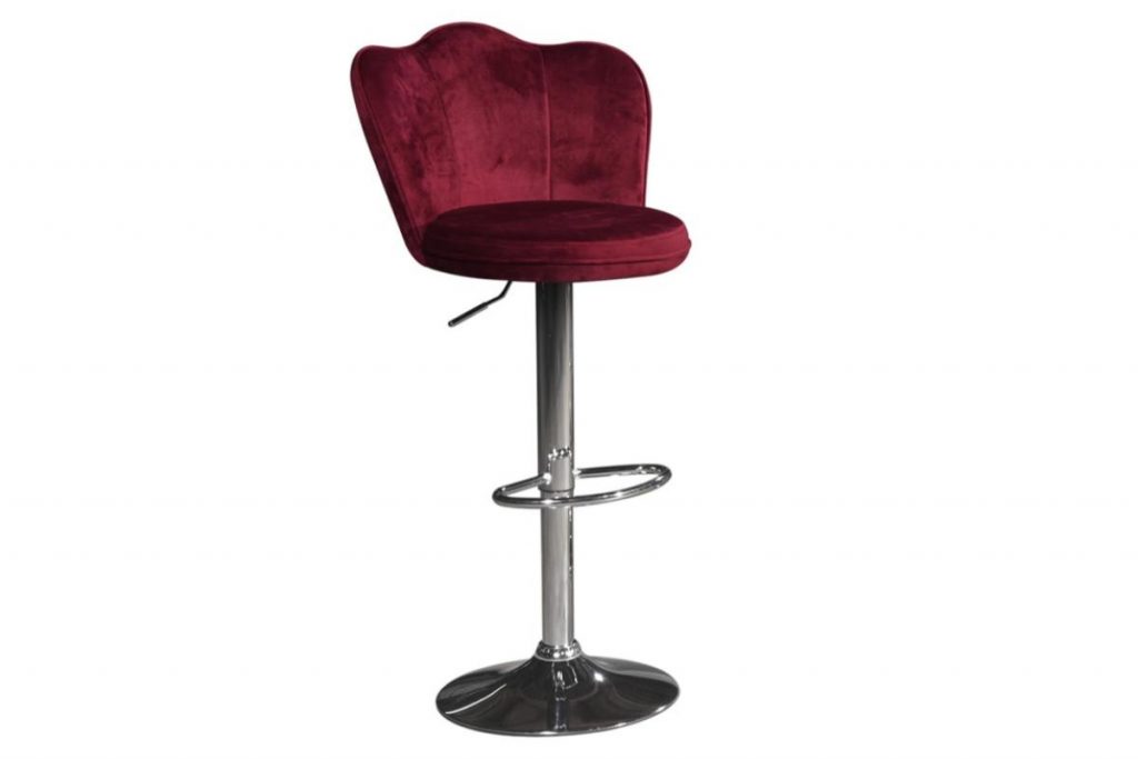 Top 10 Best Bar Stools in Malaysia 2025 6 Velvet Fabric Bar Stool