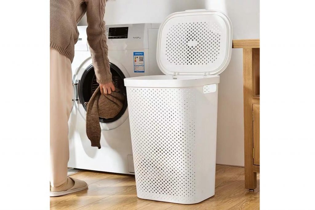 8 Laundry Basket Terbaik di Malaysia 2025 5 White Grey Laundry Basket
