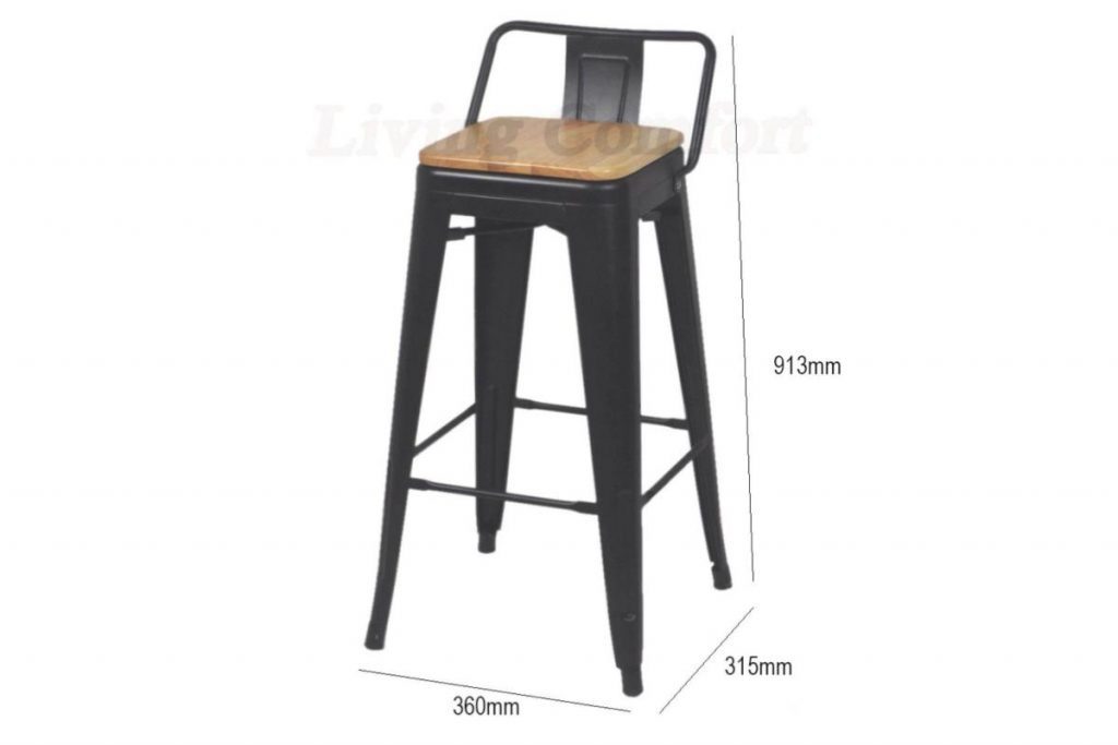 Top 10 Best Bar Stools in Malaysia 2025 7 Wooden Iron Bar Stool