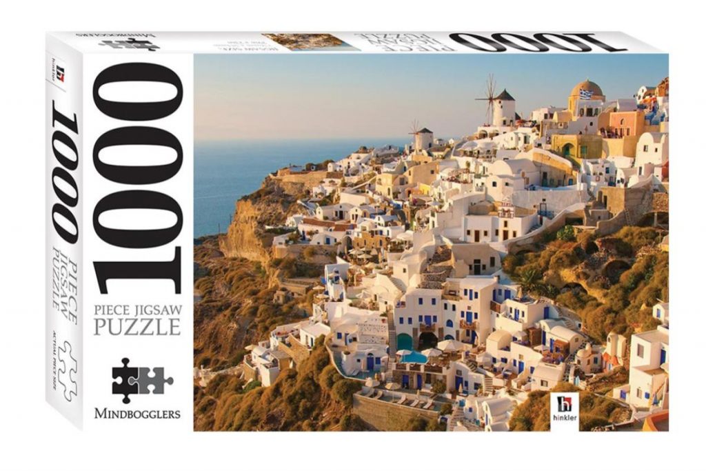 Top 10 Best Gifts Ideas in Malaysia 2025 11 Pieces Jigsaw Puzzle Santorini Greece