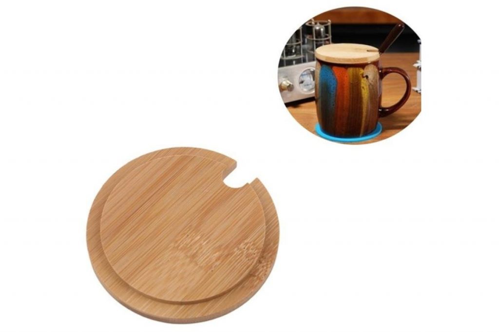 Top 8 Best Mug Covers in Malaysia 2025 4 AMUZE Bamboo Cup Cover Lid