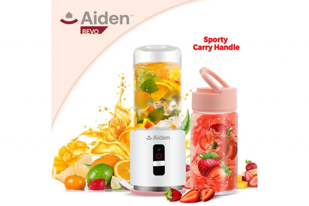 8 Botol Pengisar Mudah Alih Terbaik di Malaysia 2025 8 Aiden Bevo USB Rechargeable Electric Juicer Blender