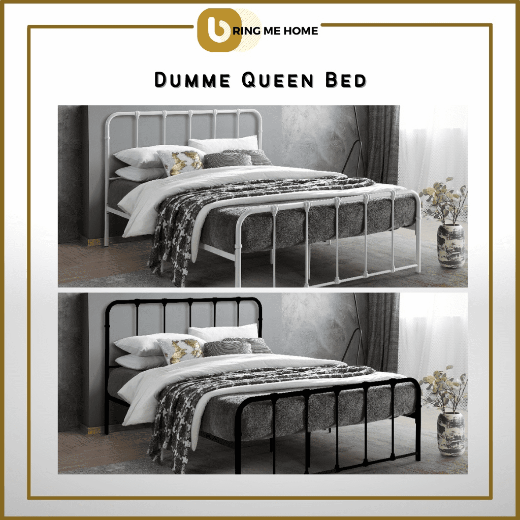 Top 8 Best Bed Frames in Malaysia 2025 6 DUMME Queen Metal Bed Frame