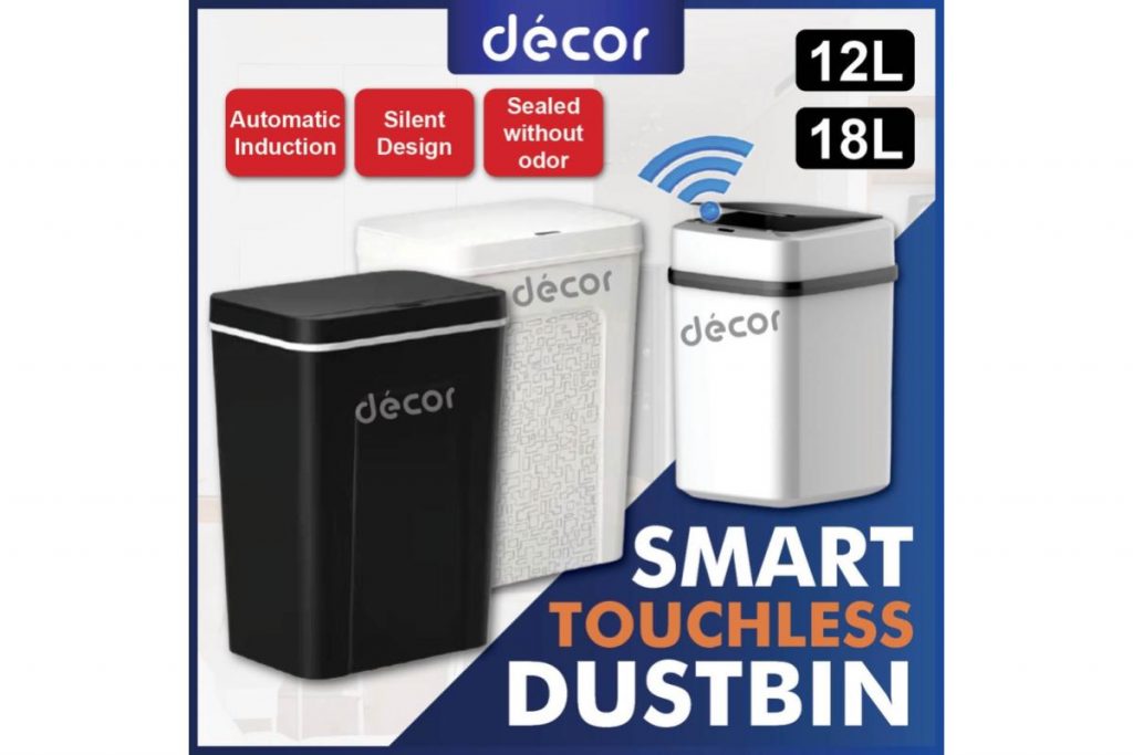 8 Tong Sampah Pintar Terbaik di Malaysia 2025 6 Decor L Automatic Touchless Smart Sensor Dustbin