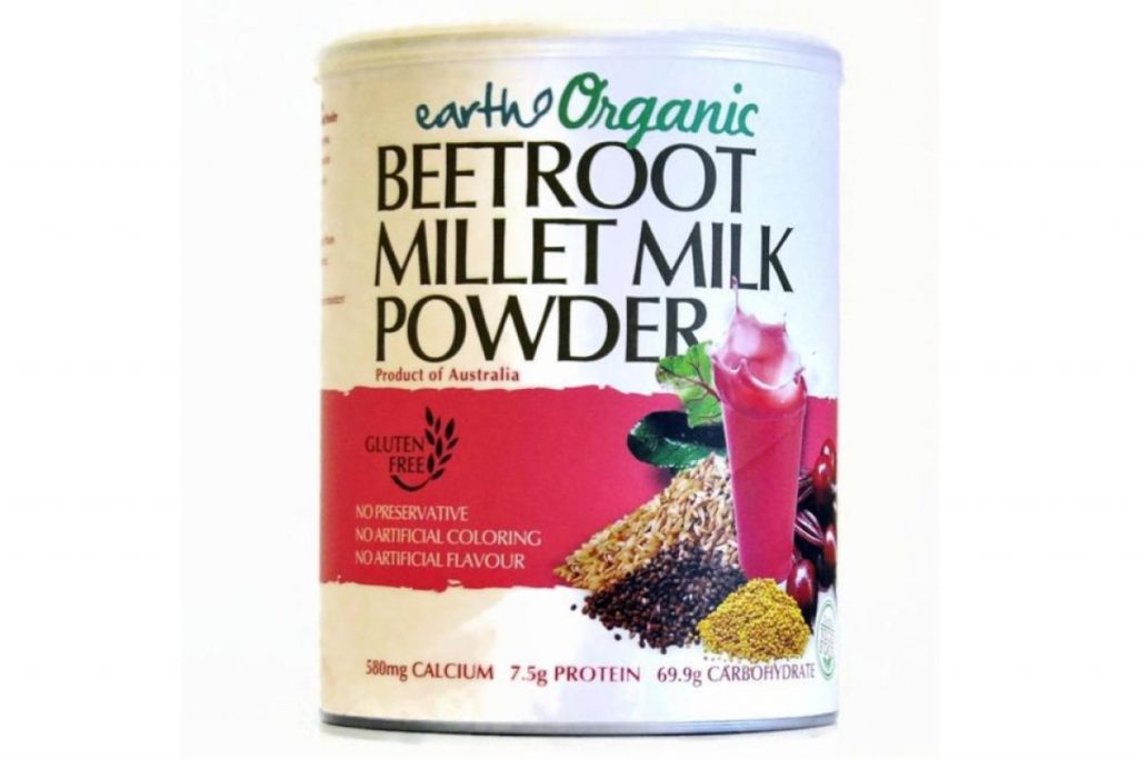 Top 8 Best Beetroot Powders in Malaysia 2025 2 Earth Organic Beetroot Millet Milk Powder