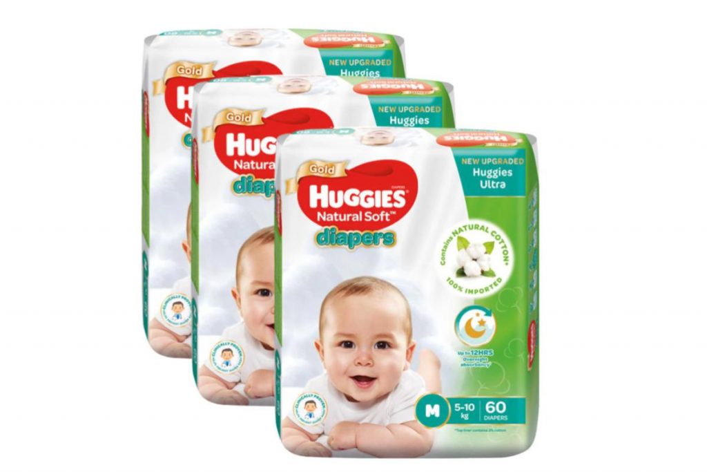 Top 10 Best Baby Diapers in Malaysia 2025 5 Huggies Ultra Natural Soft Diapers