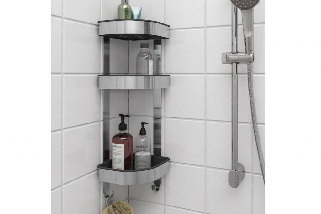Top 10 Best Bathroom Racks in Malaysia 2025 11 IKEA BROGRUND Corner Wall Shelf