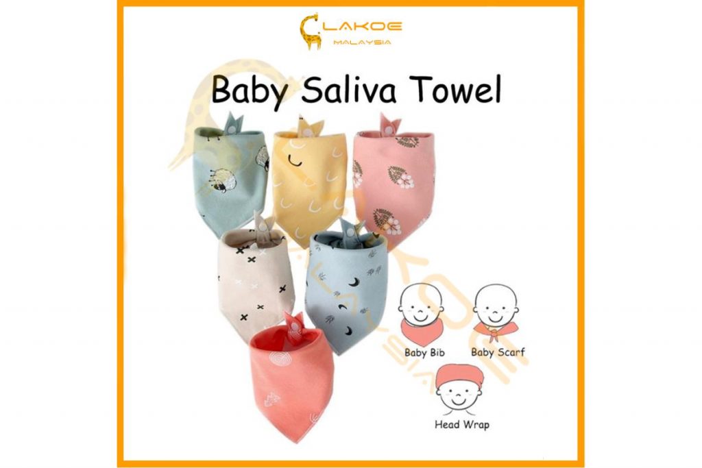 Top 9 Best Baby Bibs in Malaysia 2025 2 Lakoe Triangle Baby Bib