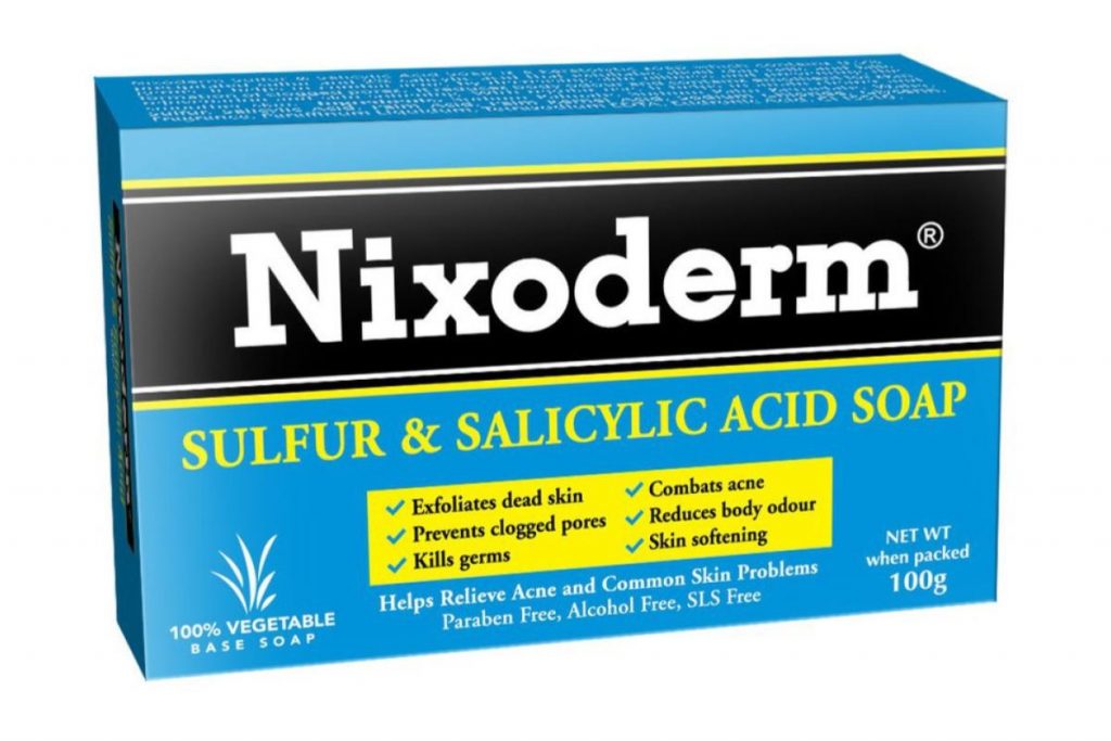 Top 10 Best Body Washes For Acne Prone Skin in Malaysia 2025 2 Nixoderm Sulfur Salicylic Acid Soap