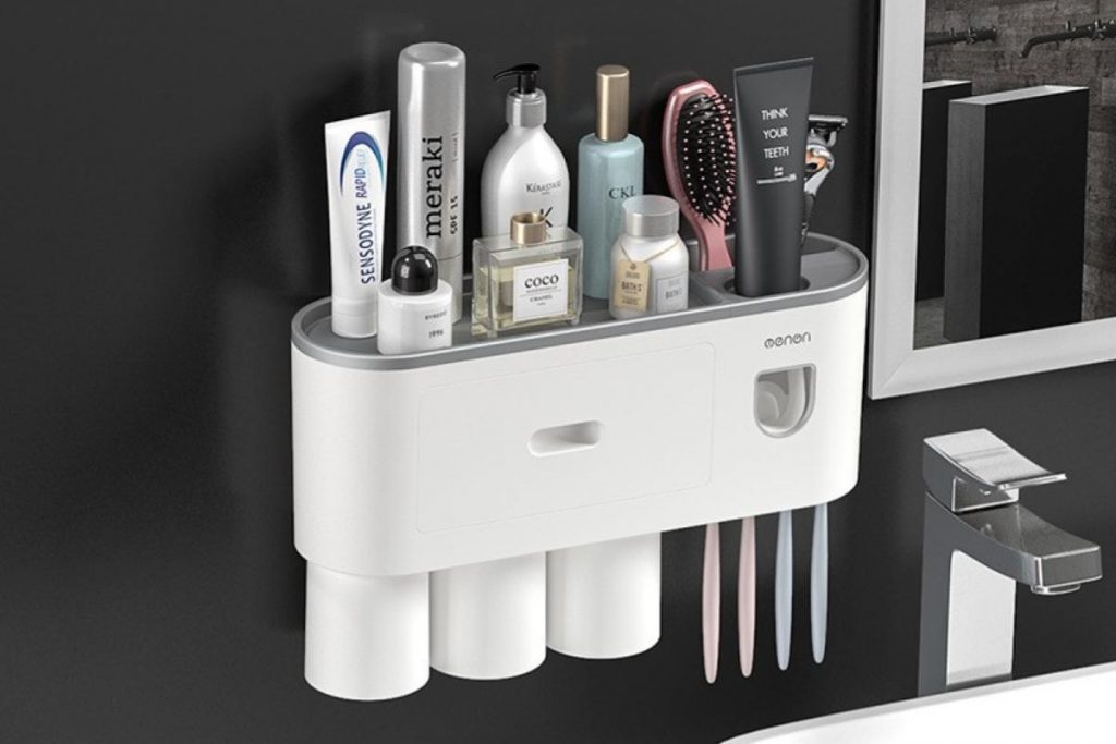 Top 10 Best Bathroom Racks in Malaysia 2025 7 Oenen Toothbrush Holder Bathroom Storage Rack
