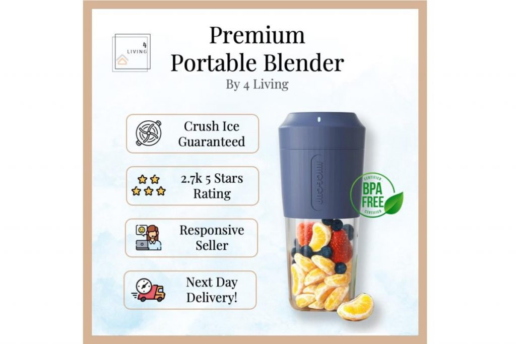 8 Botol Pengisar Mudah Alih Terbaik di Malaysia 2025 3 Powerful Portable Blender Bottle