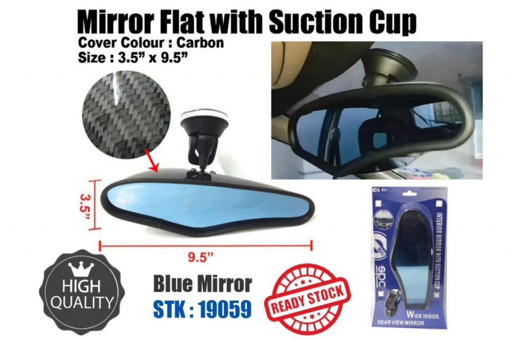 8 Cermin Pandang Belakang Kereta Terbaik di Malaysia 2025 8 Sport Zoom Blue Mirror Universal Carbon