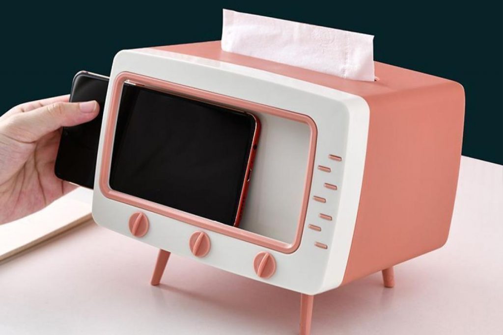 Top 10 Best Tissue Boxes in Malaysia 2025 11 Tissue Box with Phone Stand Holder
